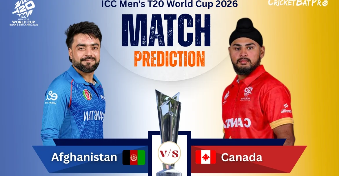 Afghanistan vs Canada Mens T20 World Cup 2026
