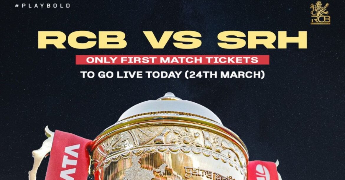 RCB vs SRH 2026 Ticket Sale