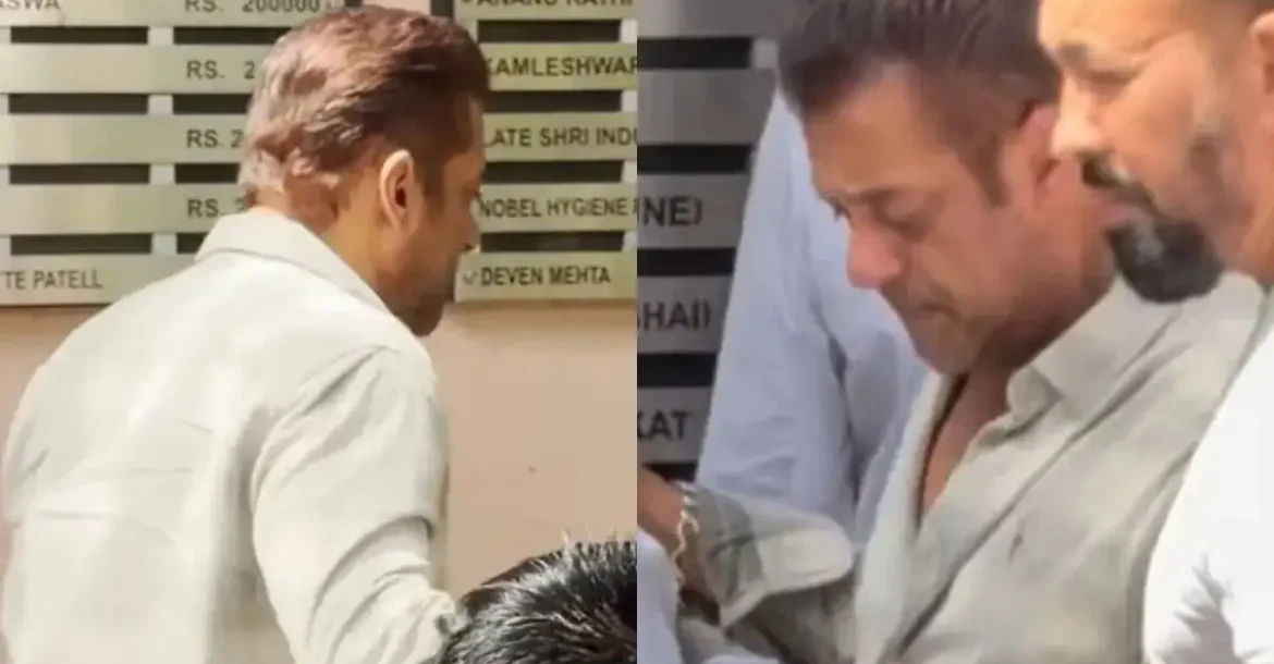 Salman Khan At Close Friend Kumud Rane's Funeral